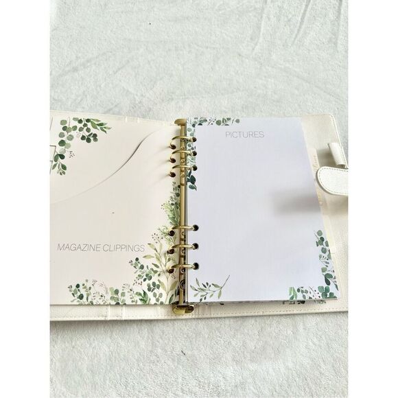 Wedding Planner Book and Organizer for The Bride -Faux Leather, Gold foil Stampe - Picture 6 of 6
